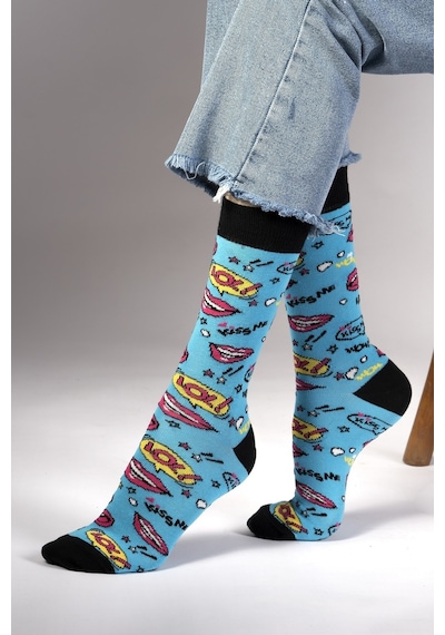Ozzy Socks Pop Desenli Çorap Lacivert