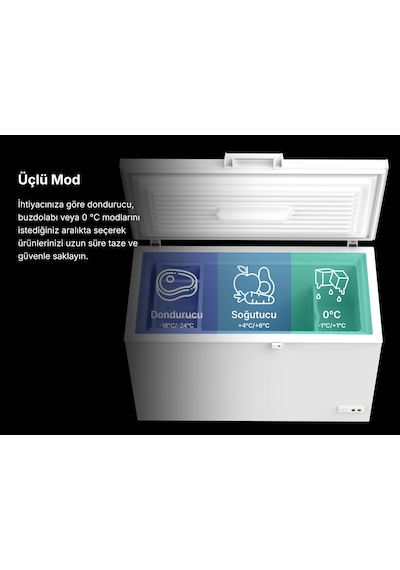 Tecna TYE 5469 Dual 469 L Sandık Tipi Yatay Derin Dondurucu