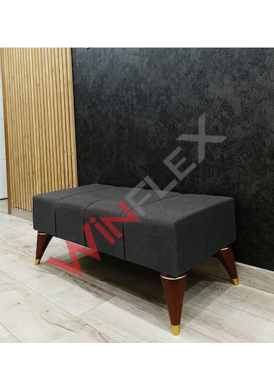 Winflex Çok Amaçlı Dekoratif Puf 38 X 100cm Antrasit Gri Renk