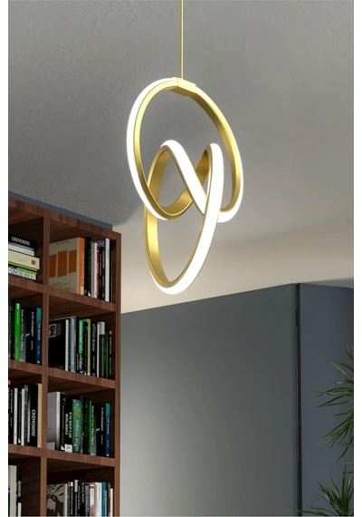 Imza Model Tekli Modern Sarkıt Led Beyaz Işık Ultra Power Led Avize Salon Mutfak Oda Hol Ledli Diğer
