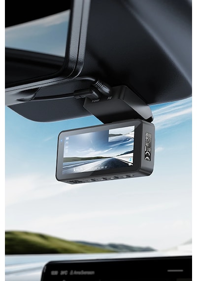 Hoco. Dv12 2k Gps Destekli Ön Ve Arka Kameralı Araç Kamerası - Gri