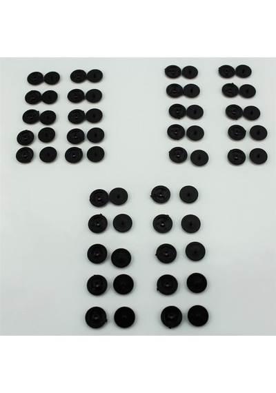 30Lu Set- Siyah Emniyet Kemeri Klipsi Dügmesi Stop Dügme Toka 549579464