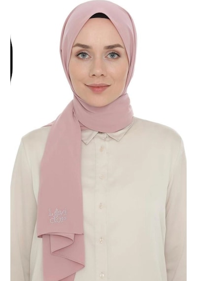 Levidor Medine İpeği Şal Flamingo Düz