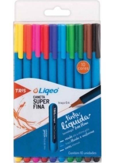 Liqeo Fineliner Kalem 10 Renk