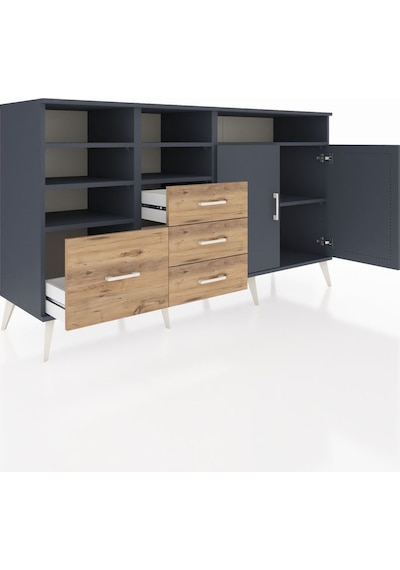 Hyperion Konsol 7 Raflı 4 Çekmeceli 2 Kapaklı 176x44x99 Antrasit- Antrasit-antrasit/çam Hyperion Konsol 7 Raflı 4 Çekmeceli 2 Kapaklı 176x44x99 Antrasit- Antrasit-antrasit/çam