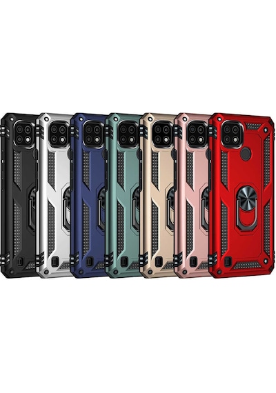 Realme C21 Kılıf Zore Vega Kapak Gold