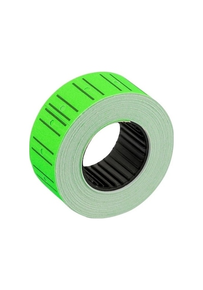 Tanex Fiyat Etiketi 12 x 21 MM Çizgili Neon Yeşil 1 Adet