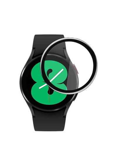 Galaxy Uyumlu Watch 4 44mm Mkst Pmma Pet Saat Ekran Koruyucu - Siyah
