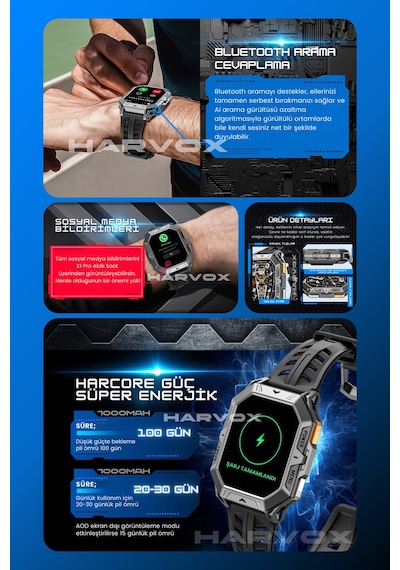Arvonx Watch X1 Pro Iphone Ve Android Tüm Telefonlara Uyumlu Akıllı Saat(İthalatçı Garantili)
