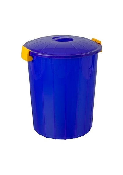 Plastik Battal Çöp Kovası 60 Lt Mavi