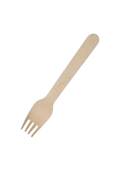 Ekolojik Tahta Çatal 16 Cm - 100 Adet Ekolojik Tahta Çatal 16 Cm - 100 Adet
