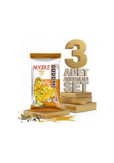 Dudomi Kore Usulü Köri Çeşnili Noodle 3x70 Gr