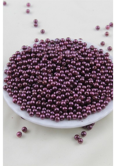5 Mm Mor Parlak Tonlarda İnci Boncuk 30 Gr Kolye, Bileklik, Küpe Ve Takı Yapımı Diğer