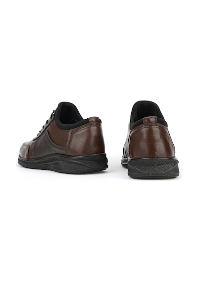 Ziya, Erkek Hakiki Deri Sneaker 153423z69 Kahve-k.kahve 143423z69 052