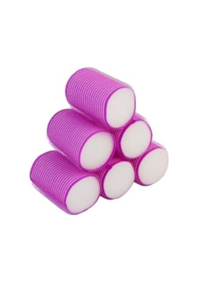 Cırtlı Süngerli Bigudi, 6 Adet - 40x63 Mm Açık Mavi