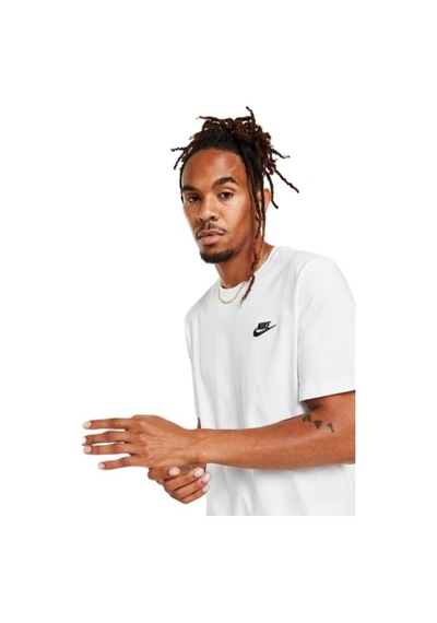 Nike Sportswear Club Erkek Beyaz Tişört Ar4997-101 Beyaz