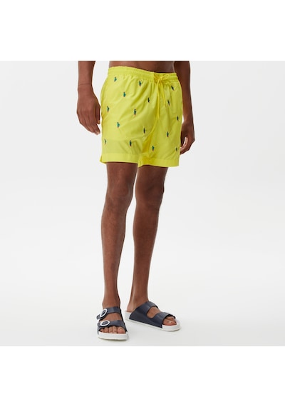 Nautica Nautıca Erkek Sarı Desenli Mayo Şort Desenli T35224t