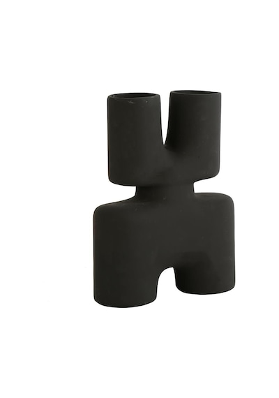 Vitale Siyah Çarpı Dekoratif Vazo Ak.evd0147 Renkli