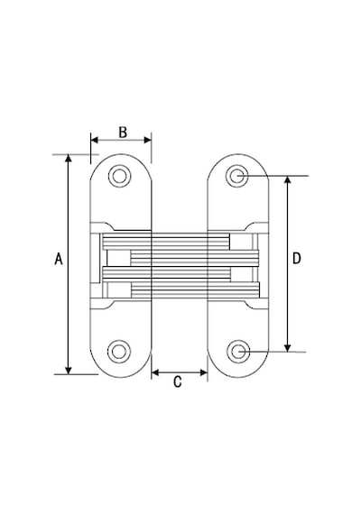Camaks Canex Akordion Menteşe - Krom 43 Mm 10.310.043