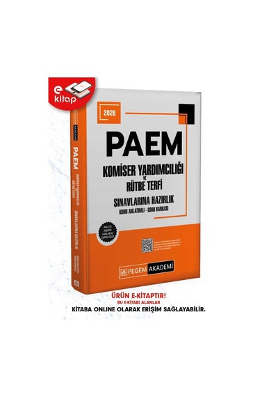 2026 Paem Komiser Yardımcılığı Ve Rütbe Terfi Sınavlarına Hazırlık Konu Anlatımlı Soru Bankası E-kitap