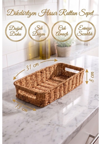 Hasır Rattan Organizer Sepet Kulplu Dekoratif Düzenleyici Sepet 31 X 13 X 8 Cm Çok Amaçlı Mutfak Banyo Raf Dolap Organizeri Doğal Hasır Sepet Kahverengi Kahverengi Hasır Rattan Organizer Sepet Kulplu Dekoratif Düzenleyici Sepet 31 X 13 X 8 Cm Çok Amaçlı Mutfak Banyo Raf Dolap Organizeri Doğal Hasır Sepet Kahverengi Kahverengi
