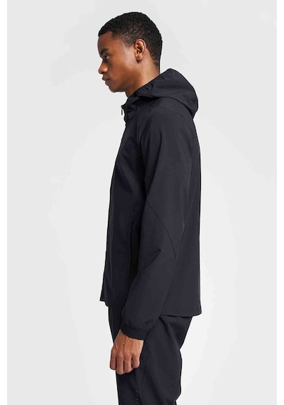 Lescon Erkek Antrenman Fermuarlı Kapüşonlu Sweatshirt 26b-1018 siyah