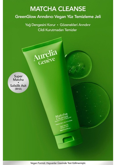 Aurelia Genève Clear & Glow Skin Duo - Arındırıcı Vegan Yüz Temizleme Jeli & Işıltı Kazandıran Vegan Peeling Seti