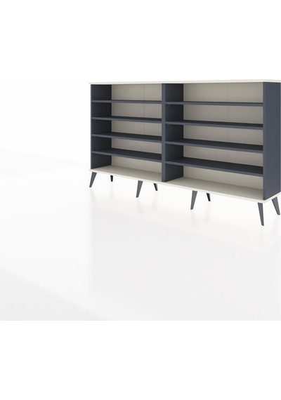 Arges Konsol 8 Raflı 176x30x99 Antrasit-aytaşı/antrasit Aytası/antrasıt - Antrasıt