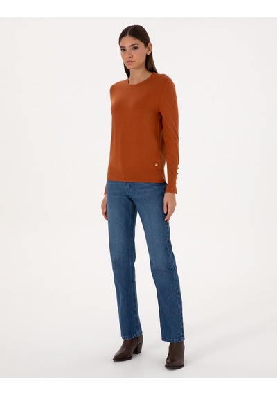 Pierre Cardin Kadın Tarçın Kazak /triko 50310735-vr191 Tarçın