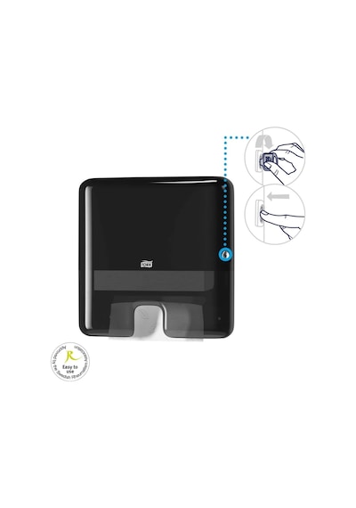 Tork 552108 Z Katlamalı Kağıt Havlu Dispanseri Siyah Siyah