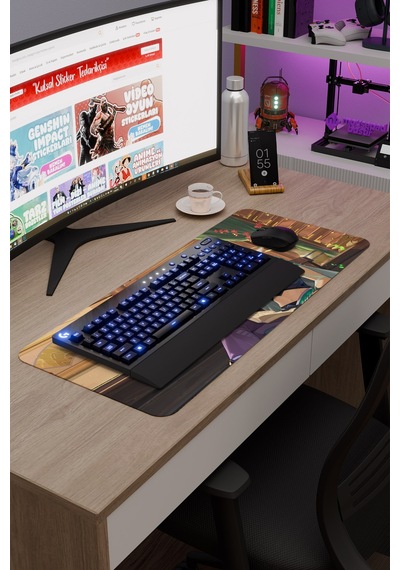Baizhu Genshin Impact Anime Gacha V5 - 70x30 Xl Gaming Mouse Pad Fare Altlığı