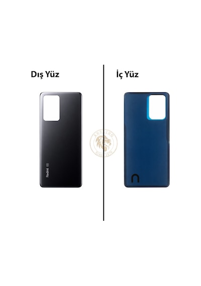 Xiaomi Redmi Note 12 Pro Plus 5g - Lenssiz Siyah Arka Pil Kapağı Batarya Kapağı Back Cover Çok Renkli