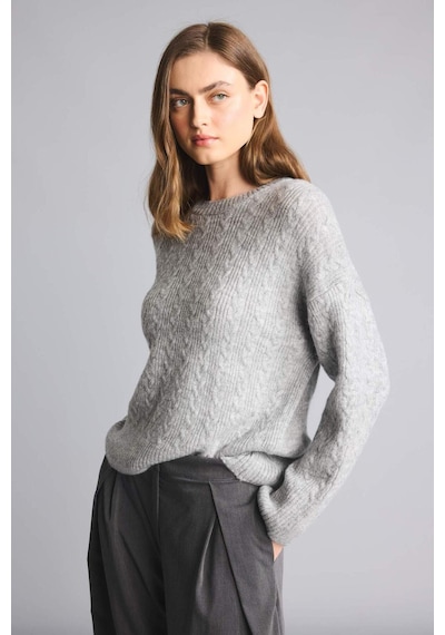 Defacto Oversıze Bisiklet Yaka Triko Kazak F5235ax26wngr349 Gri-gr349