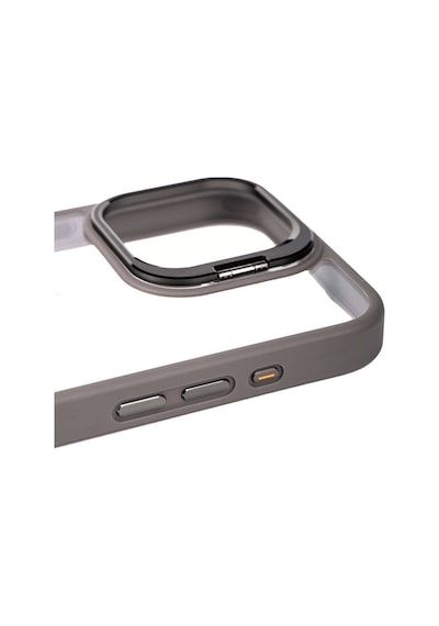 Apple Uyumlu iPhone 15 Pro Kılıf Kamera Lens Korumalı Standlı Zore Klon Lensli Kapak