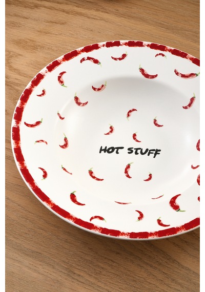 Karaca Hot Stuff Acı Biberli Makarna Tabağı 27 Cm Kırmızı