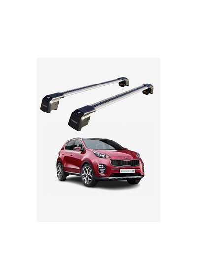 Kıa Sportage 2016-2021 Trx2 Thunder Carrier Kilitli Ara Atkı Taşıyıcı Tavan Barı Siyah