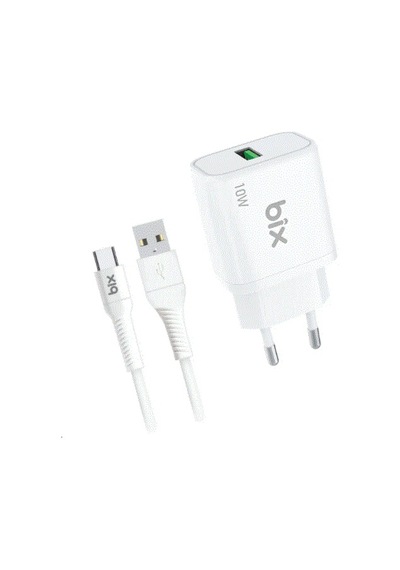 Bix Bxc10ta Bxc10ta-wt 10w 2.4a Usb-a Type-c Beyaz Kablolu Set