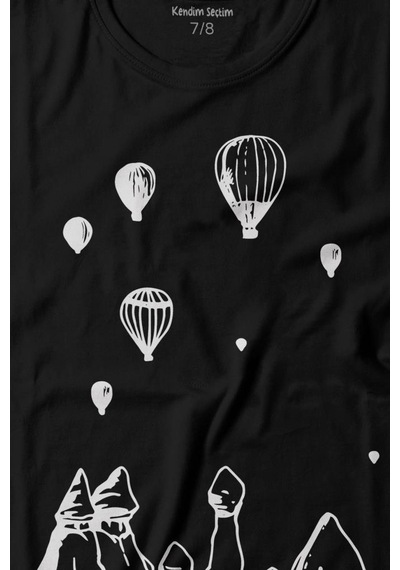 Kendim Seçtim Kapadokya Nevşehir Peri Bacaları Cappadocia Baskılı Tişört Çocuk T-shirt 001