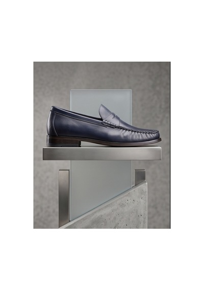 Crc Ayakkabı %100 Hakiki Deri Rugan Erkek Loafer - El İşçiliği Premium Klasik Ayakkabı - Burgundy Patent Lacivert
