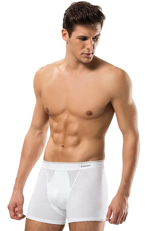 Erdem Erkek Beyaz Pamuk Air Slim Boxer- 1428