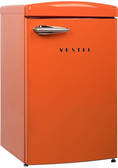 Vestel Retro SB14111 122 L Statik Buzdolabı Turuncu
