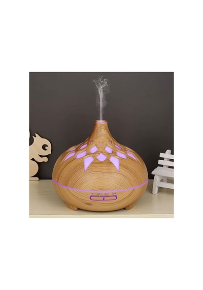Aroma Difüzör Gece Işığı 7 Led Desenli Nemlendirici Kumandalı Buhar Makinesi 550 Ml Diğer