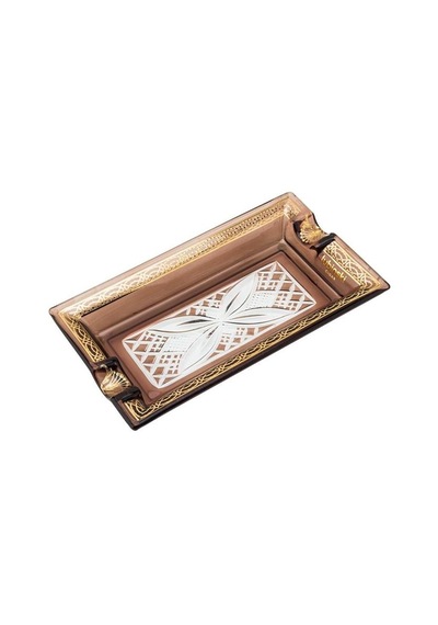 Lubinski Elegant Wings İkili Dikdörtgen Puro Küllüğü Kahve Lb-874