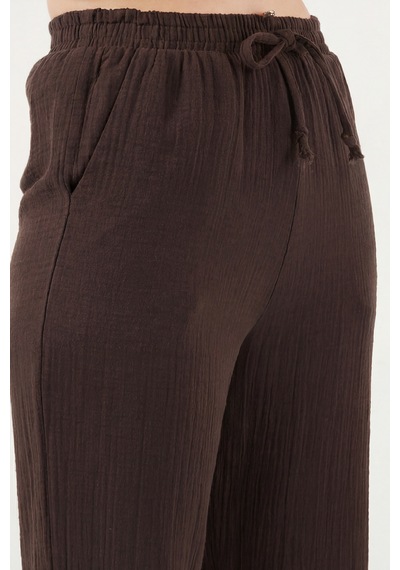Lela Bayan Pantolon 5866663 Kahve Kahve