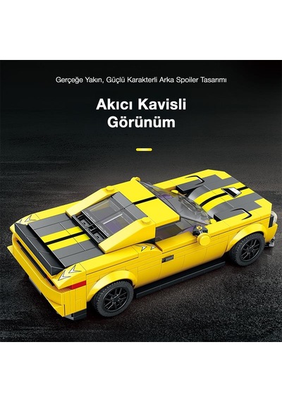 Reobrix Creator 796 Dodge Srt Hellcat Spor Araba Yaratıcı Yapı Blok Seti Building Blocks - 336 Parça