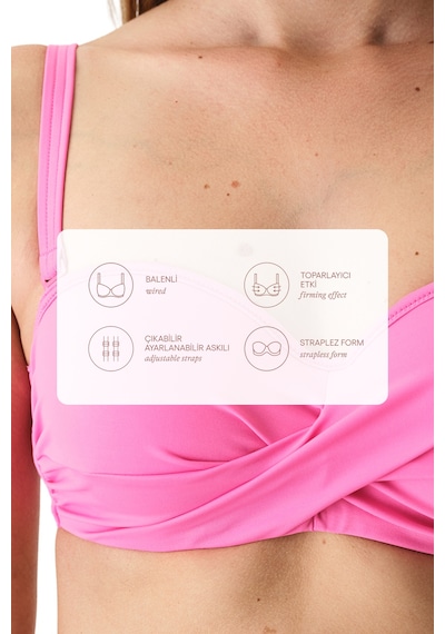 Penti Açık Pembe Beauty Toparlayıcı Bikini Üstü