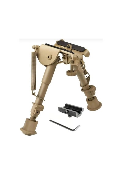 Üstün Metal Alaşım Yaylı Bipod Çatalayak Düz Renkli