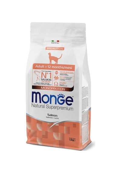 Monge Adult Tek Proteinli Somonlu Yetişkin Kedi Maması 1,5 Kg