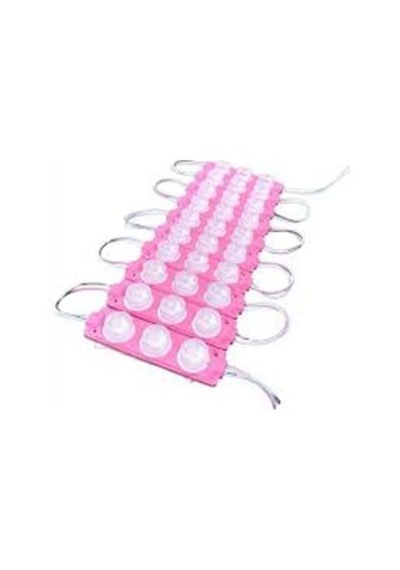 Parmak Led 12v 3 Çipli Mercekli Pembe