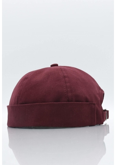Külah Bordo %100 Pamuk Cap Docker Şapka-Bordo-Standart